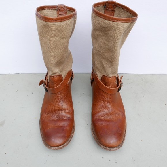 frye canvas boots